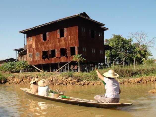 que faire en Birmanie Lac Inle maison piloti