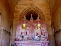 bouddha interieur temple bagan birmanie