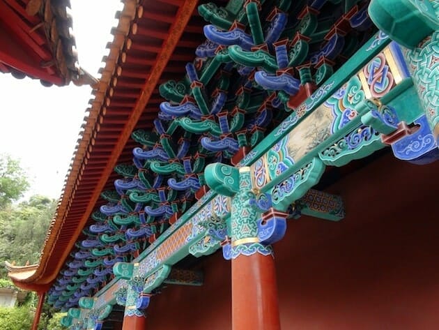 détails temple Kunming Chine