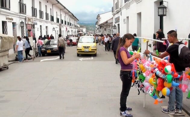 rue popayan ville blanche colombie