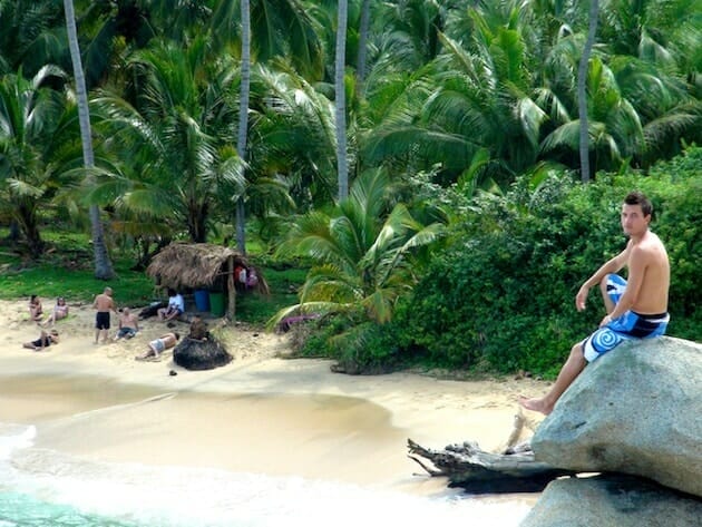 alex jetee plage parc tayrona colombie