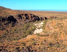 gorge mandu mandu exmouth cap range australie