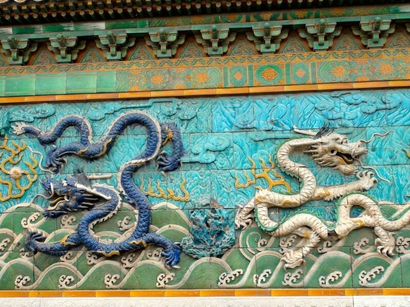 mozaique dragons en relief cite interdite beijing mozaique dragons en relief cite interdite beijing