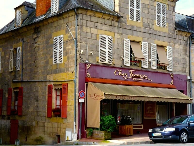 facade restaurant chez Francis