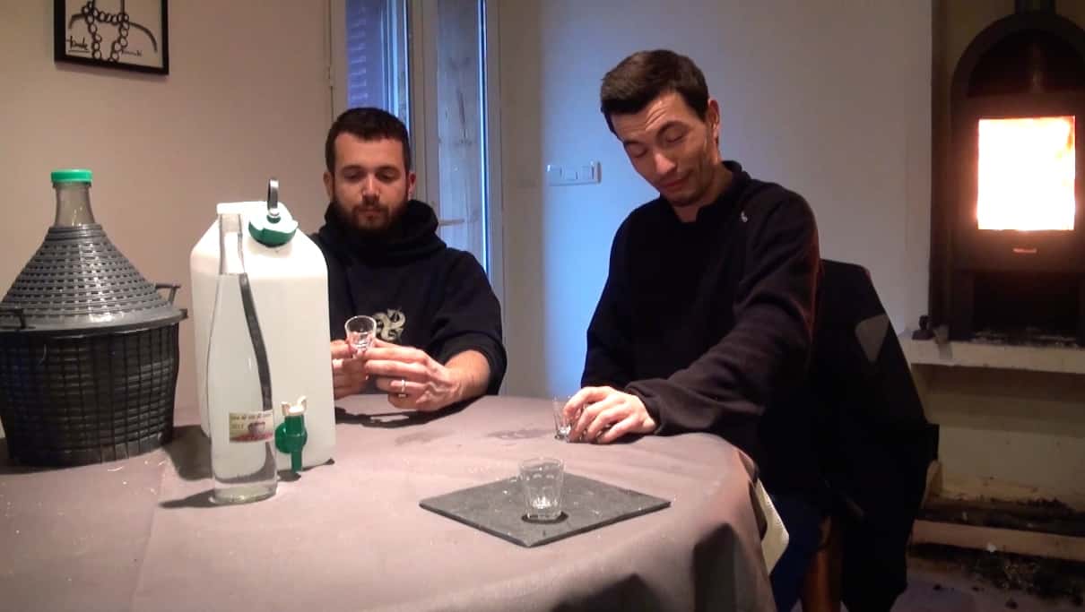 dégustation eau de vie avec benoit