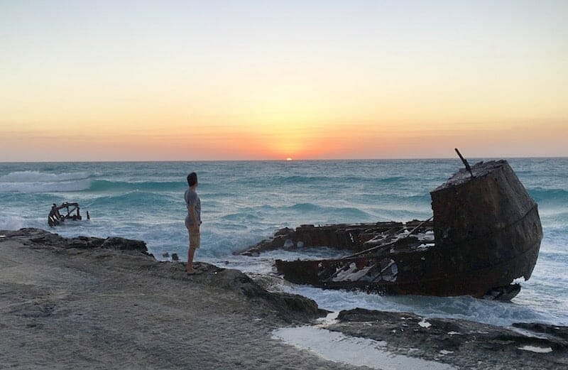 Epave plage North Bimini Voyage aux Bahamas Epave plage North Bimini