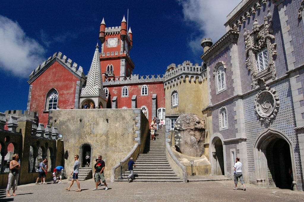 lisbonne_sintra_palacio_nacional_pena Sinatra palais national de Pena itinéraire Lisbonne