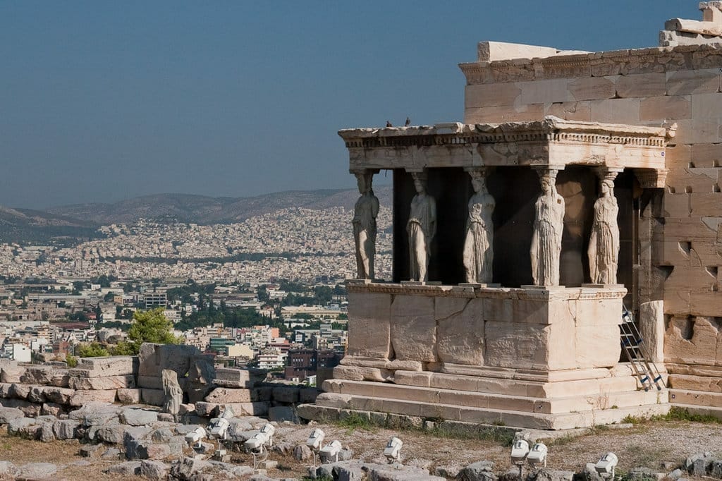 Athènes l'acropole et l'Erechtenion