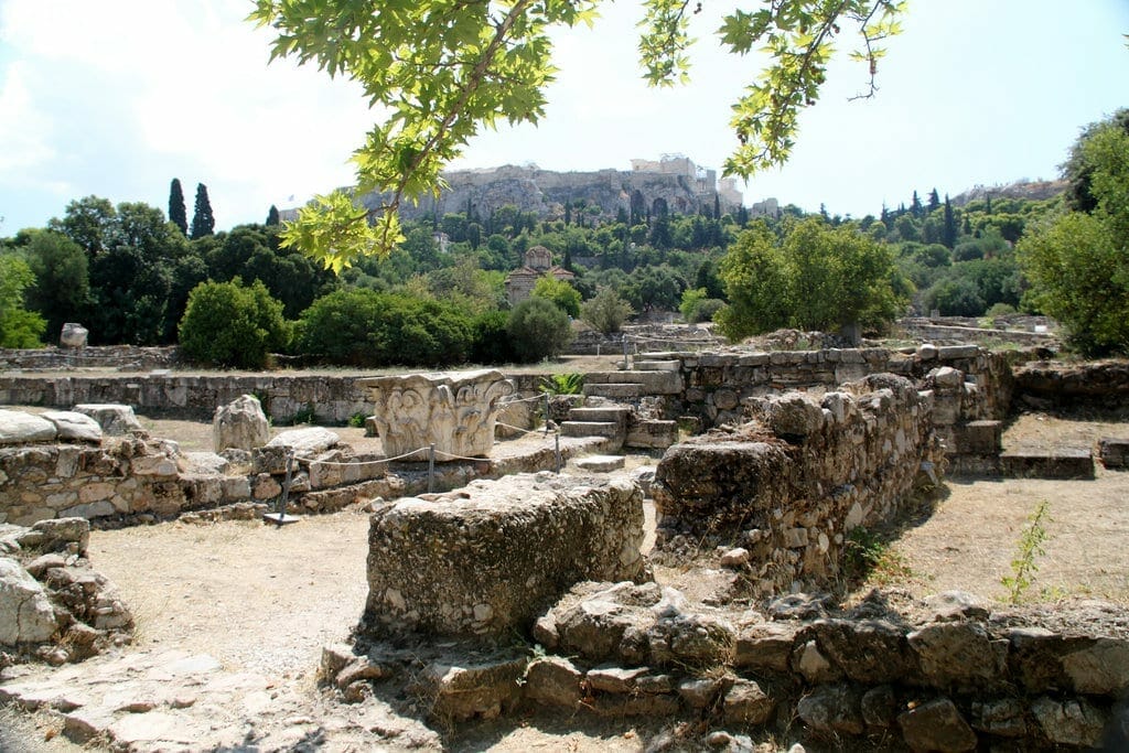 athenes_agora Athènes place de l'Agora coeur de la cité
