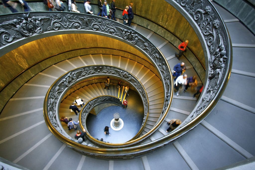 Visiter le vatican et le superbe escalier à hélice des musées