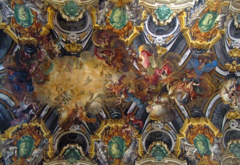 naples_chapelle_sansevero Fresque dans la chapelle Sansevero