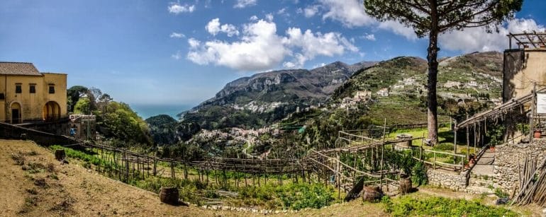naples_vue_ravello_cote_amalfite Magnifique vue de la côte amalfite
