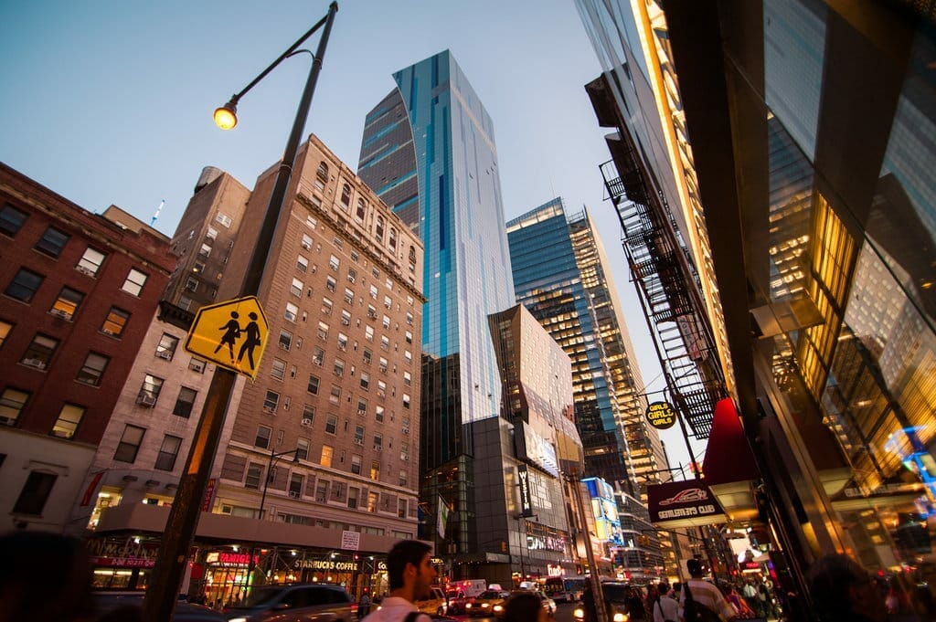 New York Times Square le soir