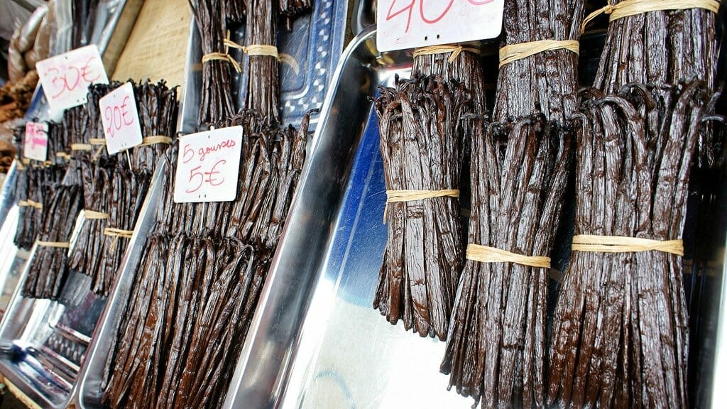 ile_reunion_vanille_bourbon_gousses_marche Gousses de vanille de Bourbon