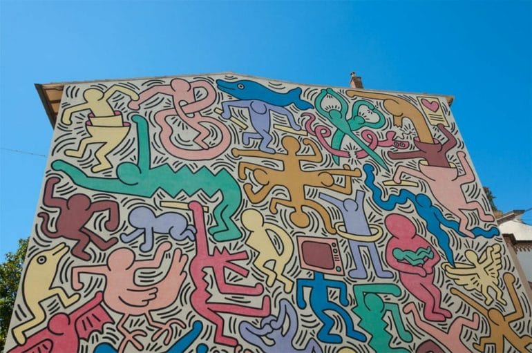 Fresque_Murale_Keith_Haring_Pise Fresque Murale Keith Haring_Pise