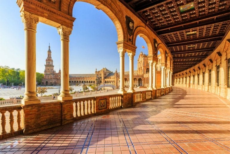 plaza_de_espana_seville itinéraire pour visiter seville et la plaza de espana
