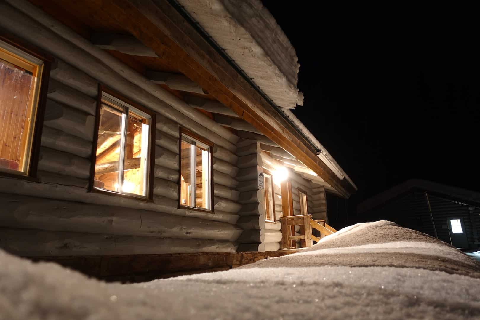 quebec_chalet quebec en hiver Dormir dans un Chalet seul au monde