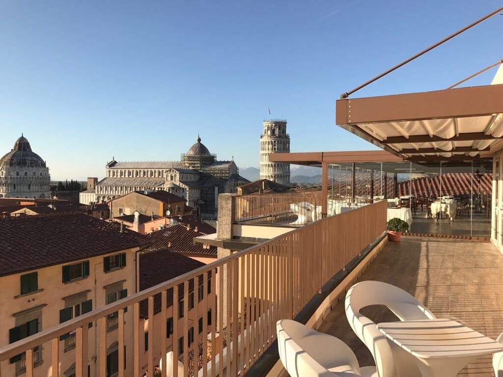 vue imprenable Hotel Pise Duomo