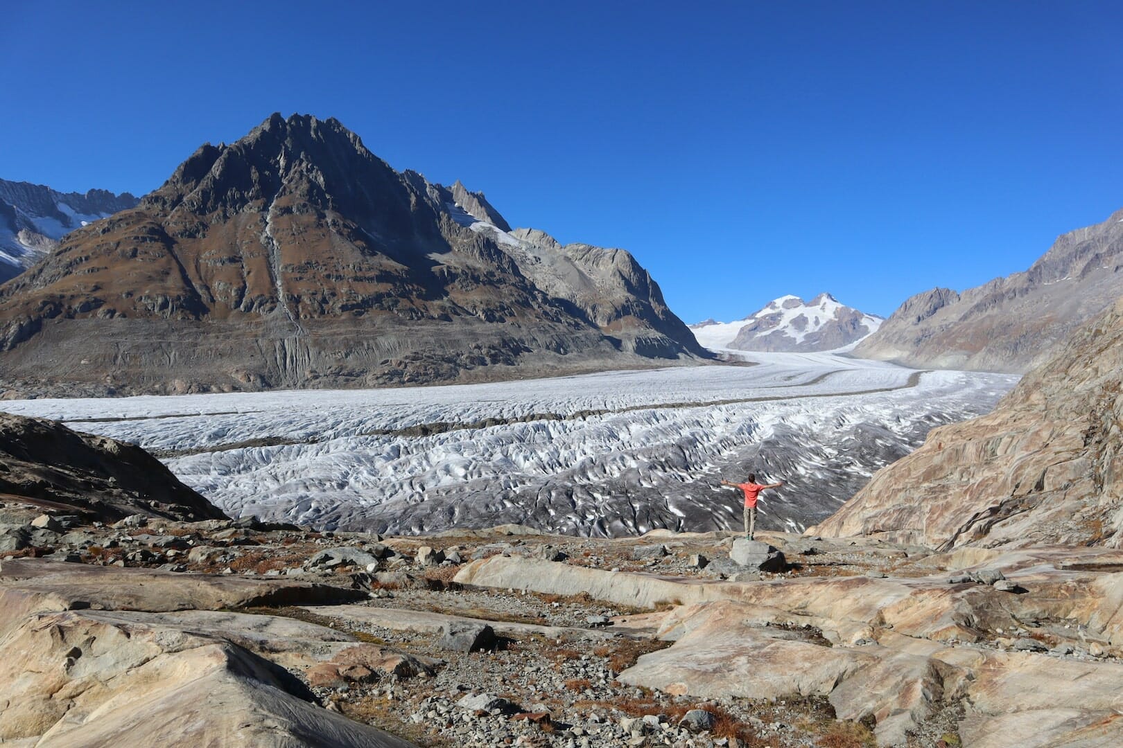 randonnee du glacier Aletsch en Suisse