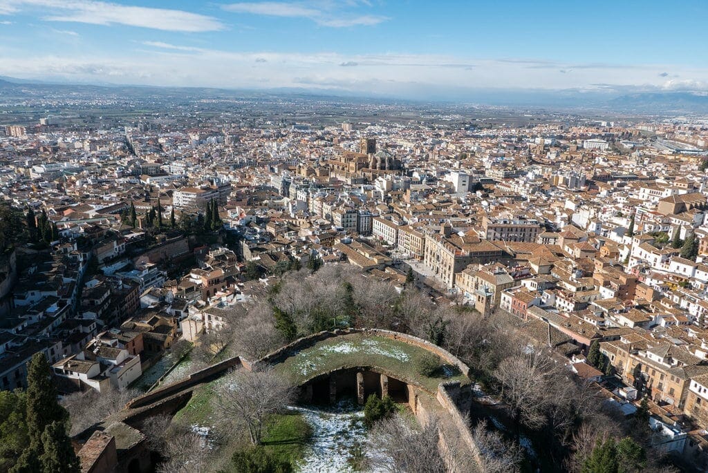 alhambra grenade vue du ciel