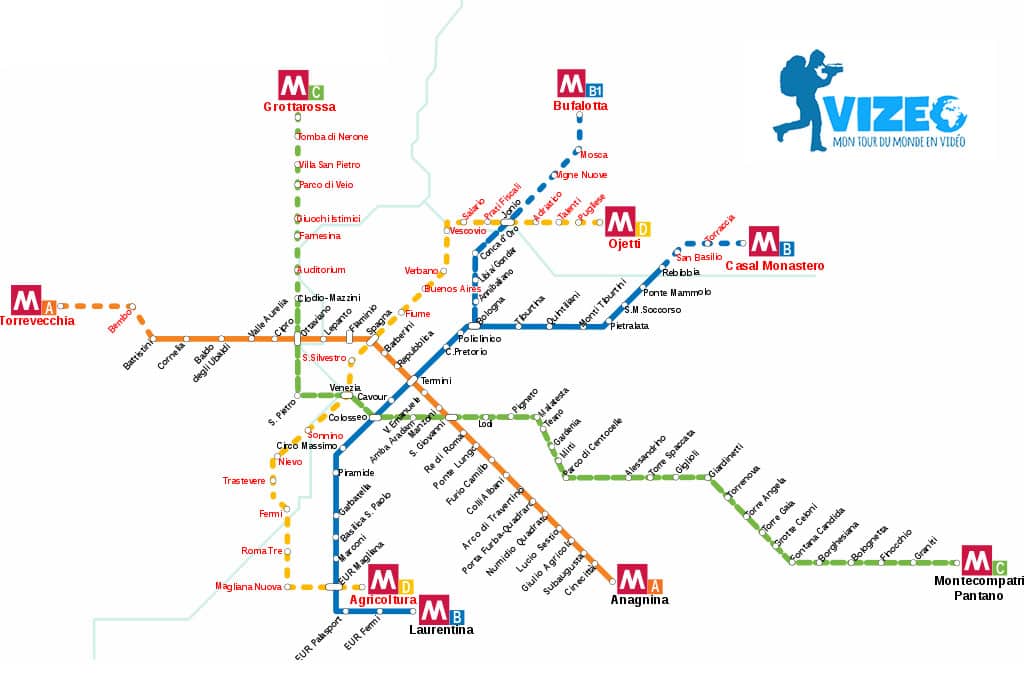 plan metro rome vizeo