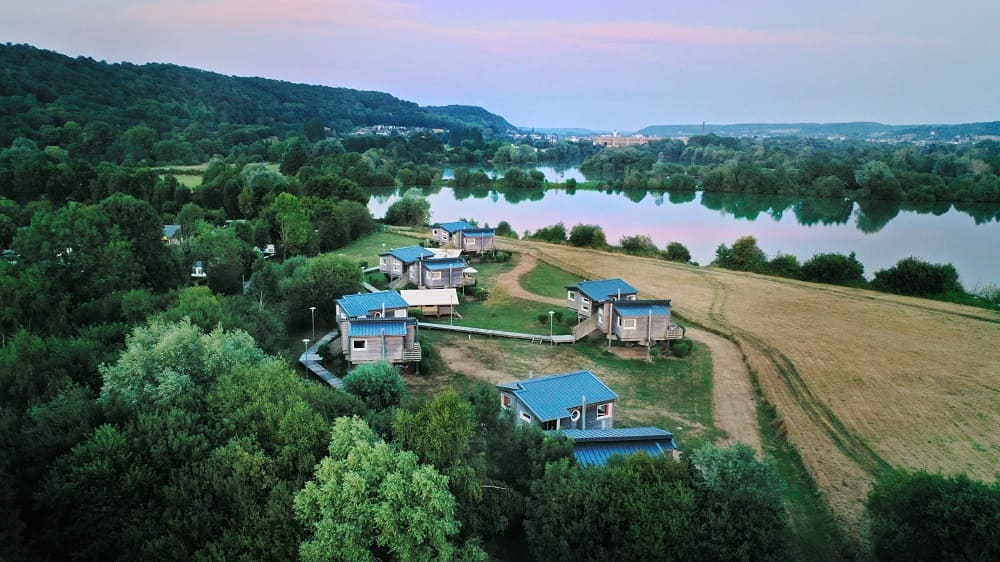 Ecolodges du camping Risle Seine les Etangs weekend nature