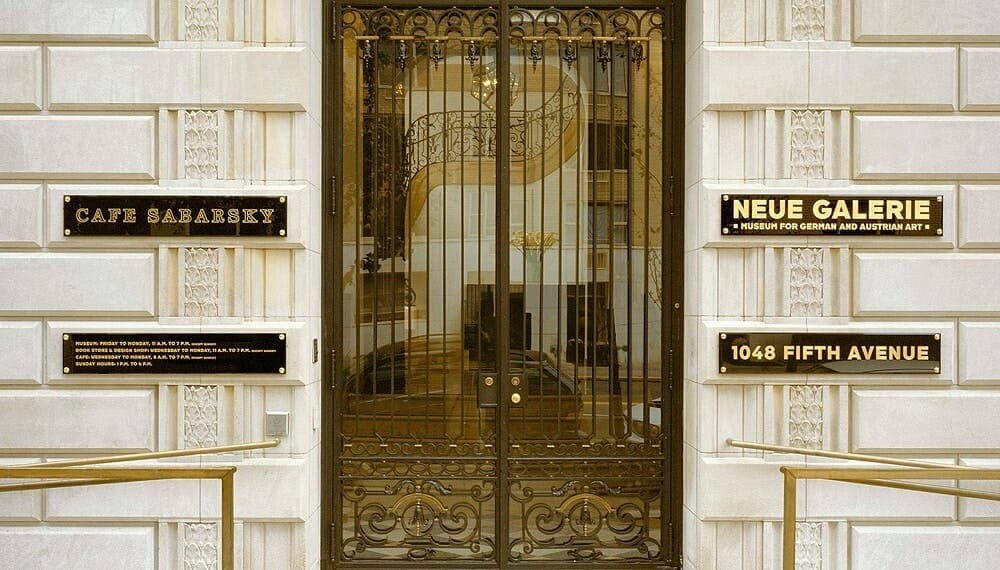 Neue Galerie - photo : https://www.nyc-arts.org/organizations/280/neue-galerie musée de New York Allemagne Autriche