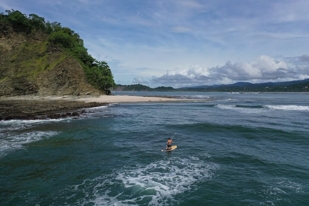paddle isla chora voyage au costa rica