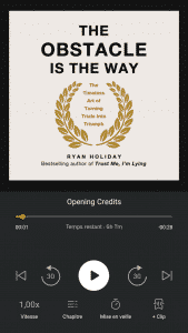 the obstacle is the way audible the obstacle is the way