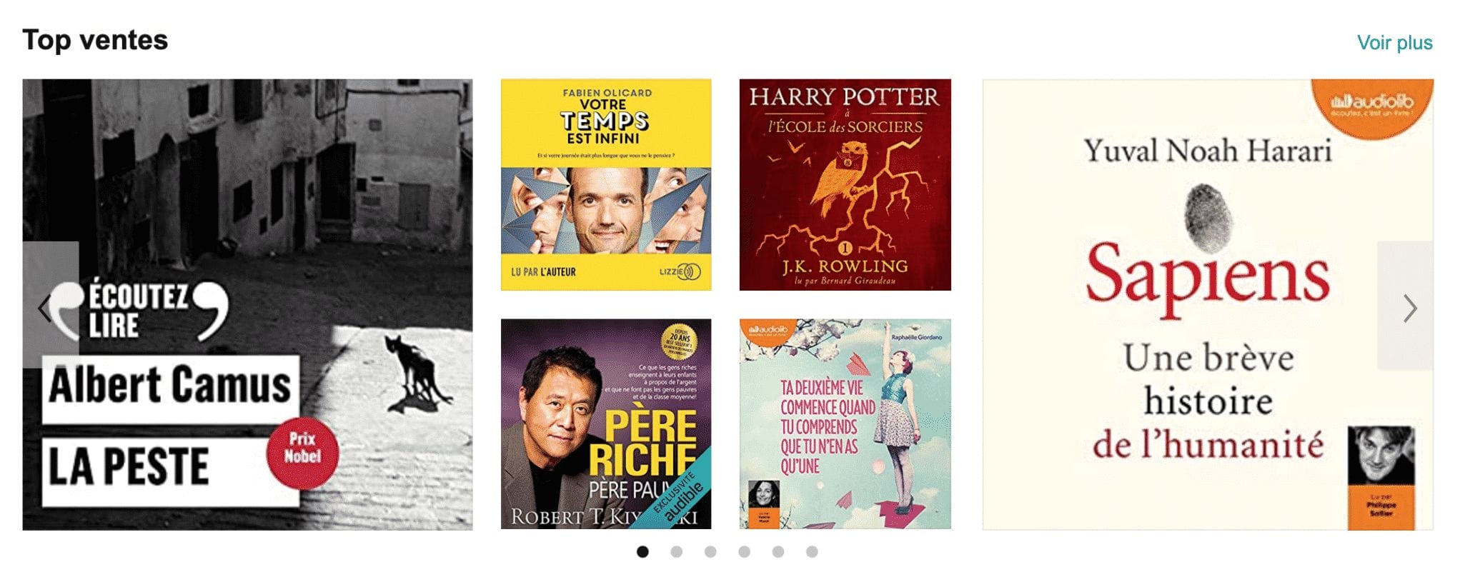 Top_ventes_Audible top vente avis audible