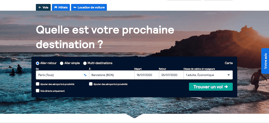 choix destination avis skyscanner