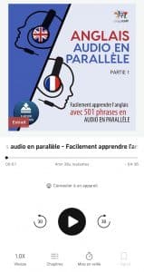 anglais audio en parallele audible