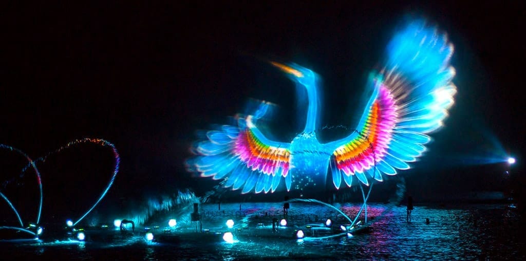 Visiter_le_Futuroscope_la_Cle_des_Songes spectacle 3d projection eau cle songes