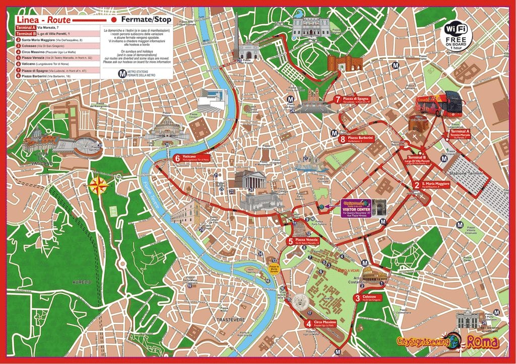 Plan_transports_touristiques_Rome plan rome transports touristiques