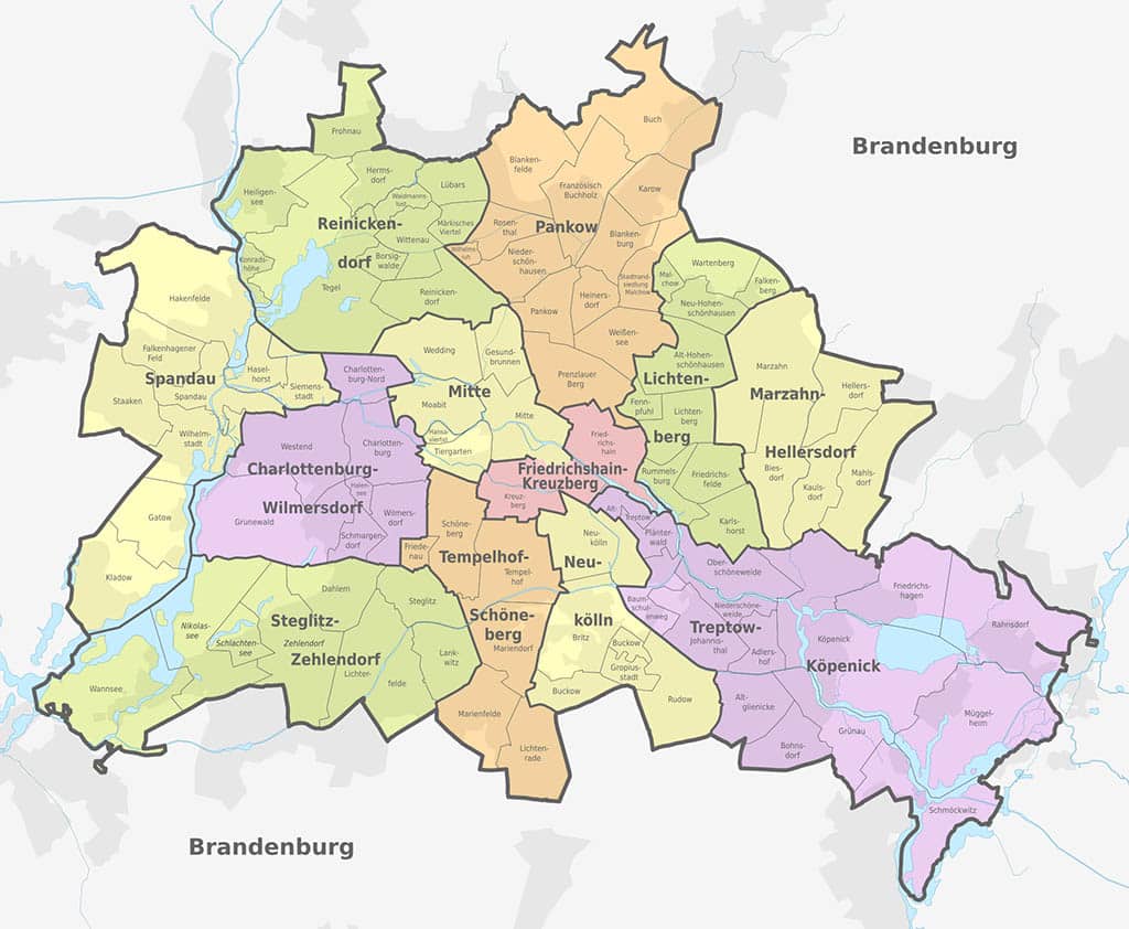 Districts_et_quartiers_de_Berlin carte quartiers Berlin districts