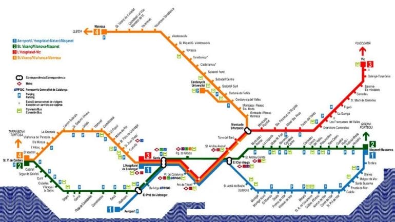 barcelone_aeroport_transfert_carte barcelone aeroport transfert carte