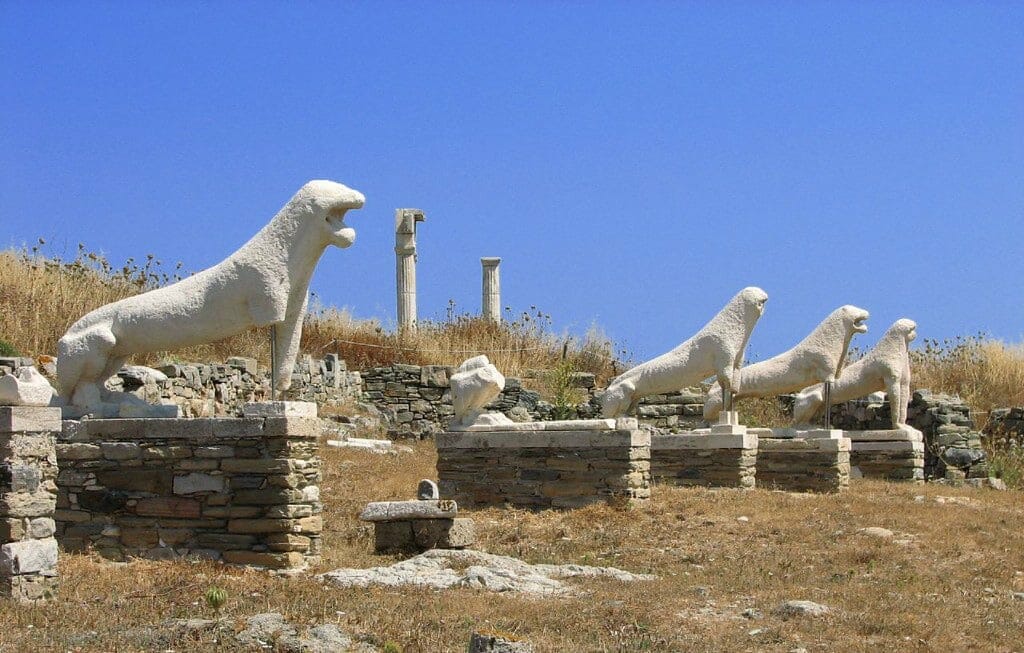terrasse lions delos