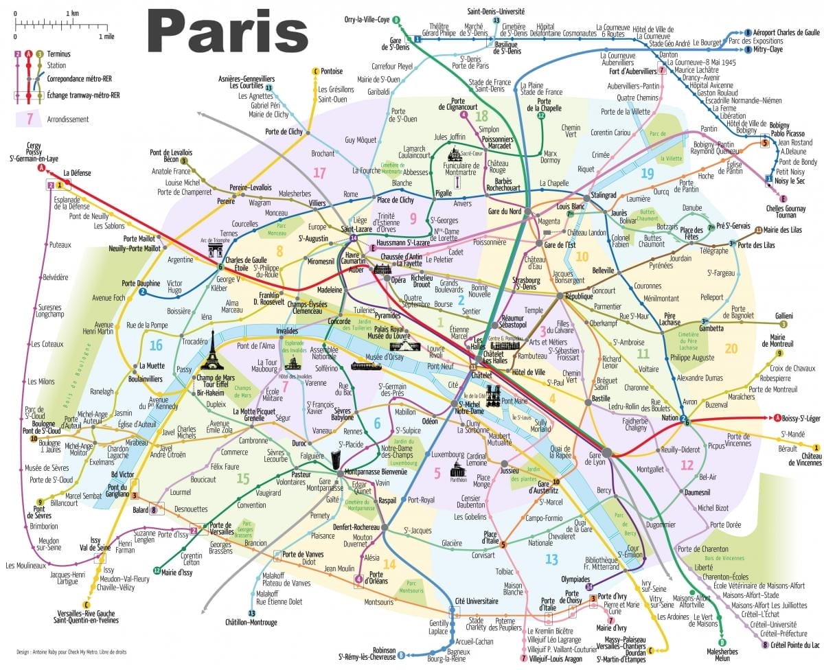 paris_plan_metro_avec_monuments paris plan metro avec monuments