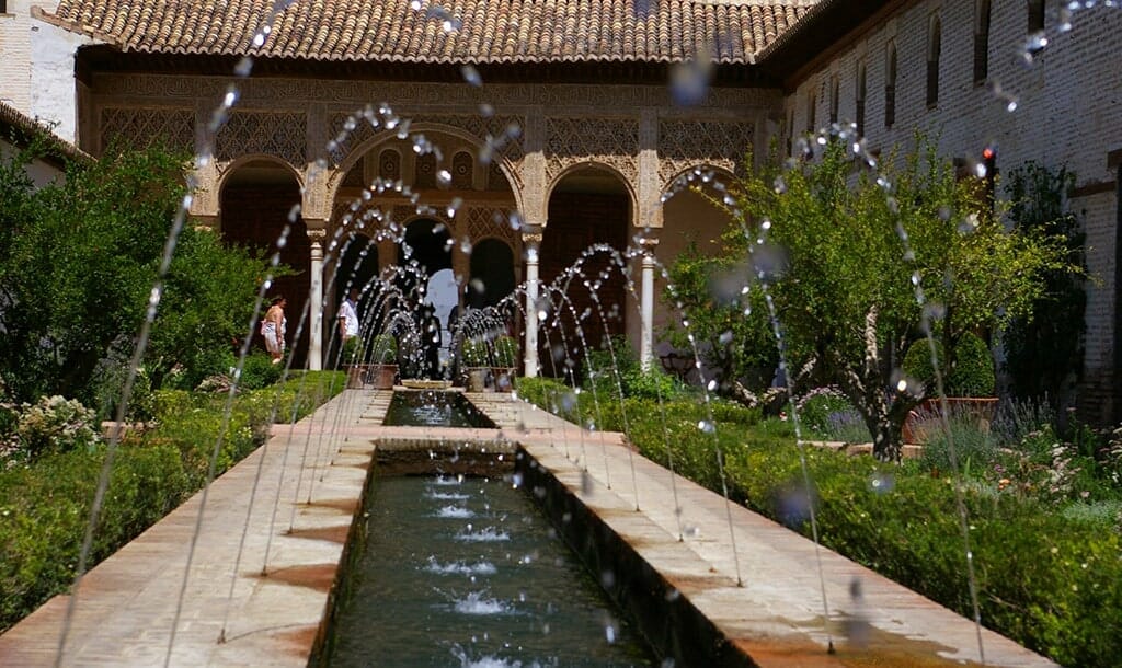 Itineraire grenade jardins du generalife