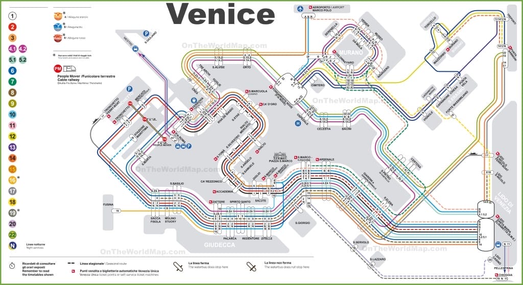 plan vaporetto venise pdf