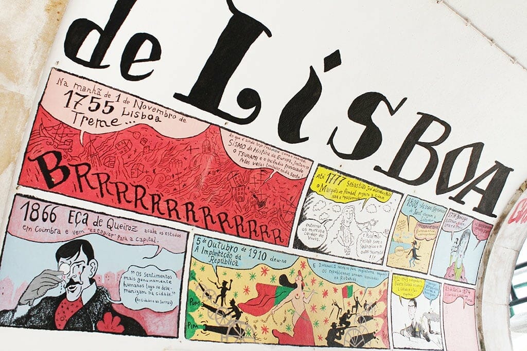 lisboa card metro street art