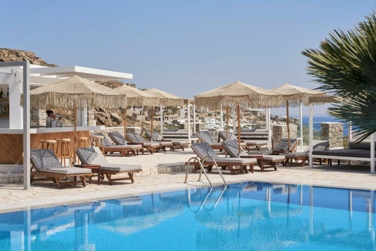 paradise view hotel ou loger mykonos