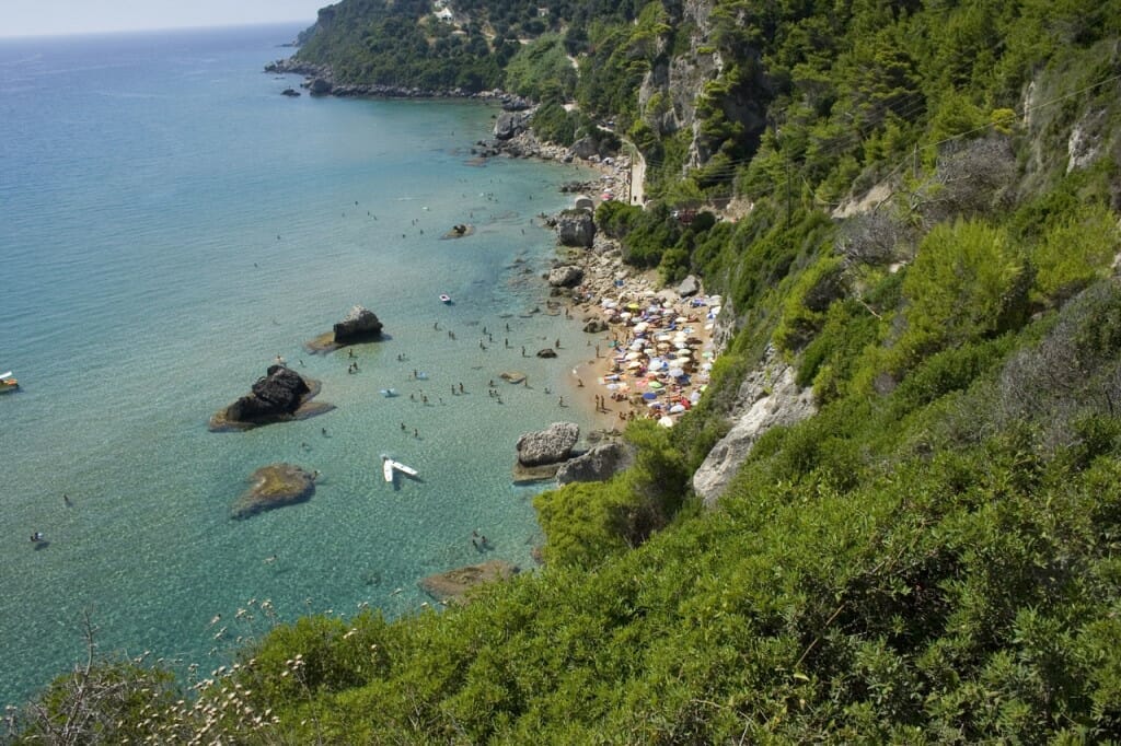 plage corfou Myrtiotissa