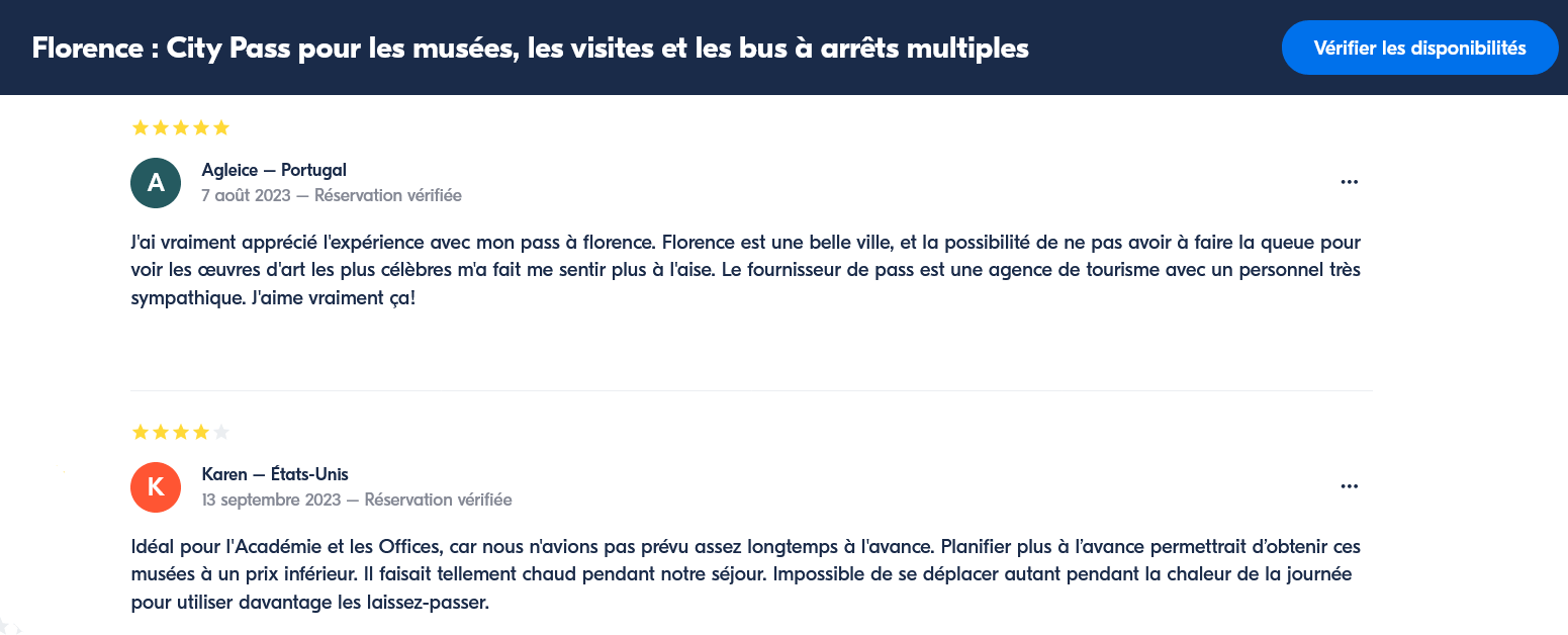 trustpilot florence city pass