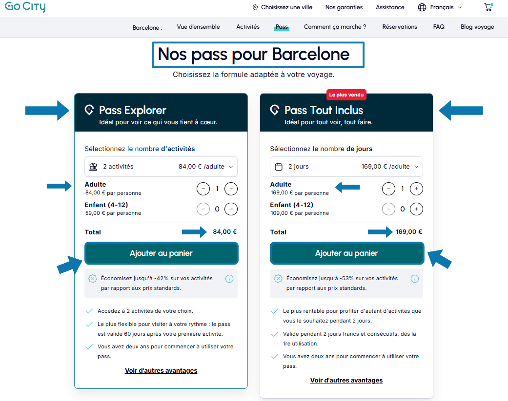 Avis Barcelona Explorer Pass prix