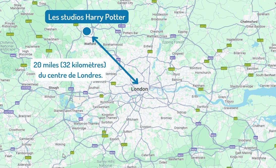 Où se situent les studios Harry Potter de Londres 