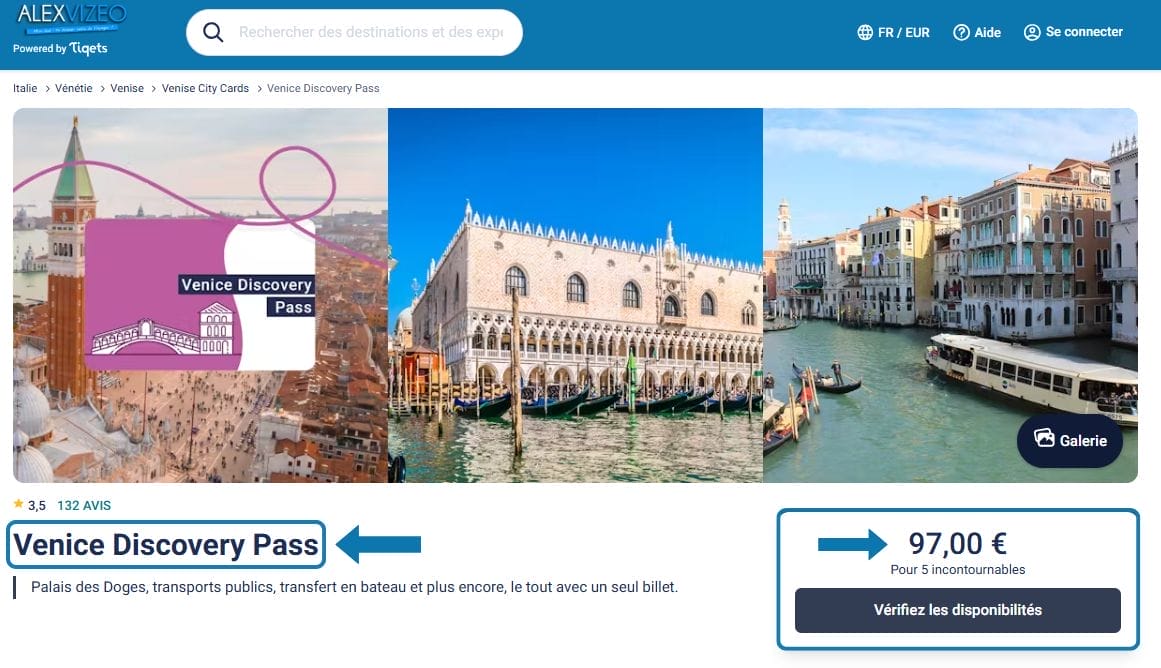 Prix Venise Discovery Pass