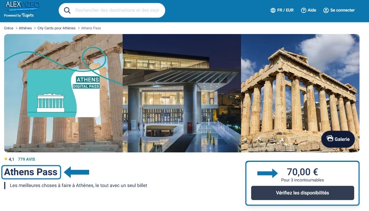 Athens Digital Pass prix