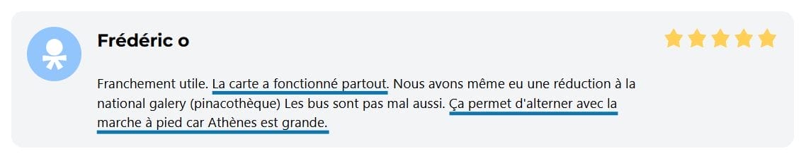 iVenture Card Athènes  avis client