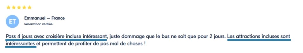 Turbopass Athènes avis client getyourguide